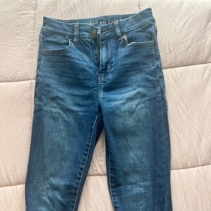American Eagle 00 short skinny jeans, American Eagle skinny jeans, AE denim